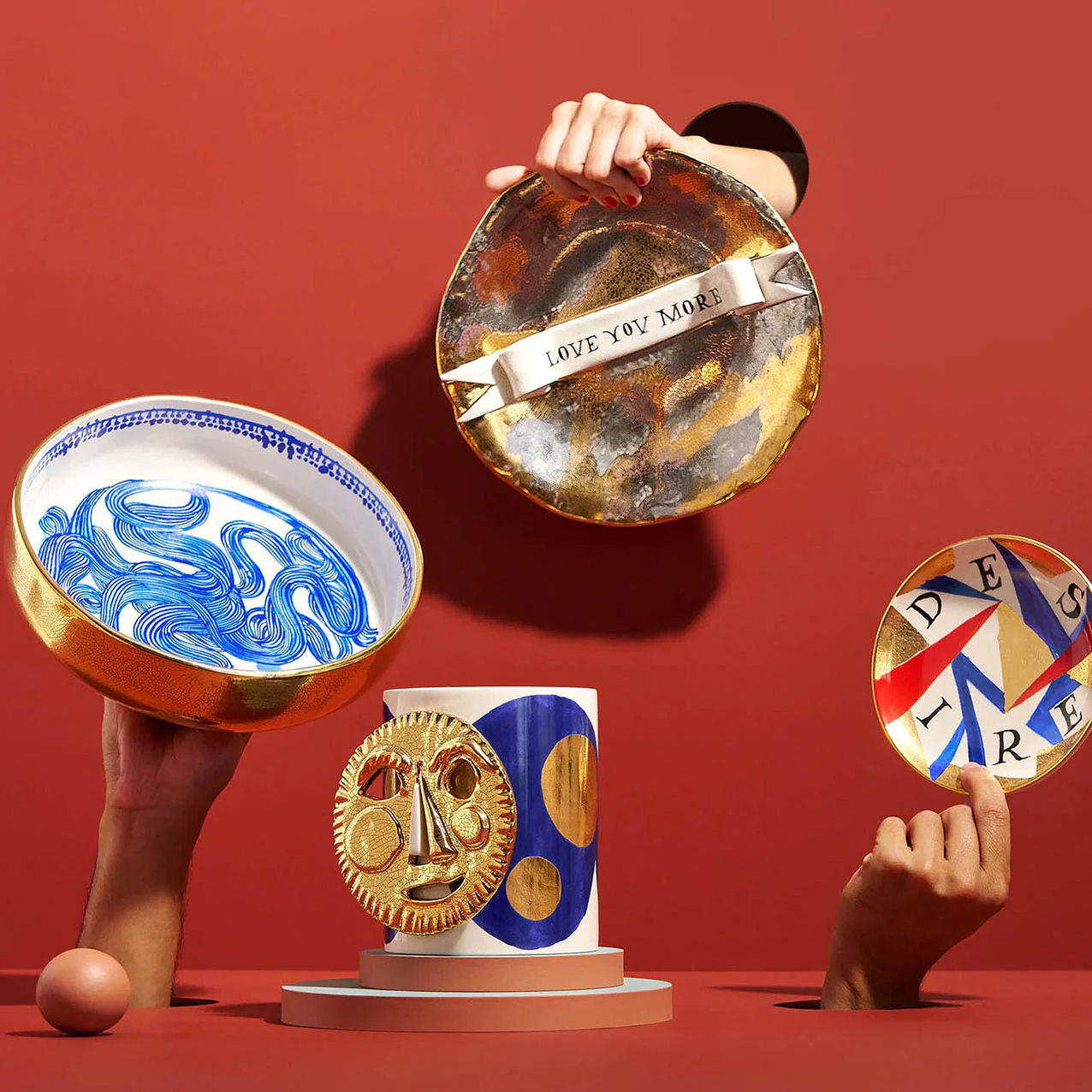 Ruan Hoffman Plate with Ribbon Love You More - LObjet - Image 5